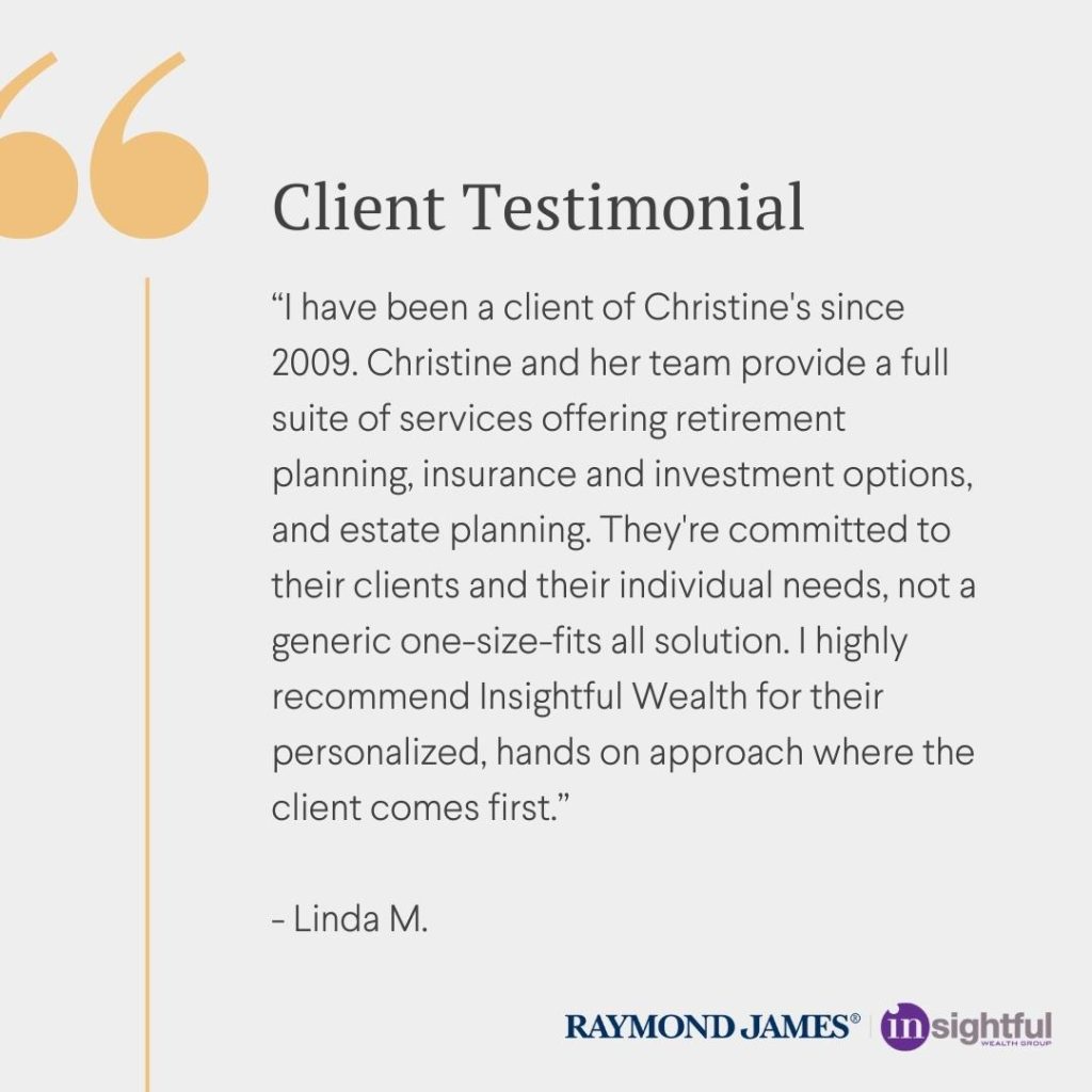 Client testimonial for Insightful Wealth